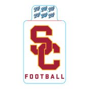 USC Trojans SC Interlock Football Sticker